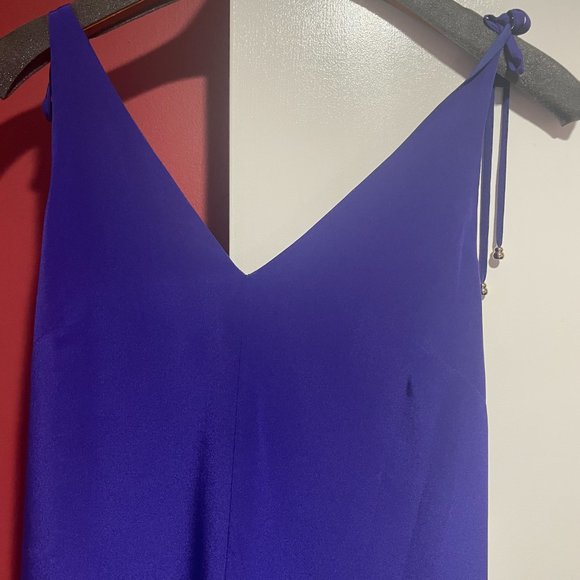 Alice & Trixie Solid Midi Dress with Tie Straps and Self Belt Size S (NWT) - Picture 2 of 5